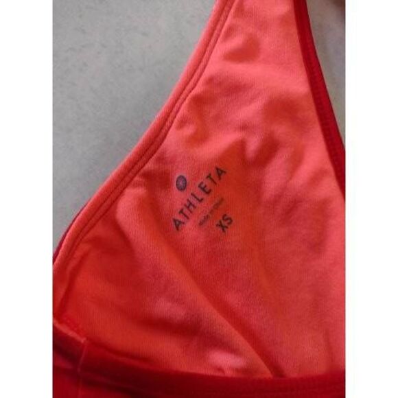 Athleta Size XS Red Raceback Tankini Top - Picture 3 of 3